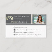 Beruflich Real Anwesen Agent Foto Visitenkarte (Vorderseite)