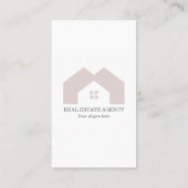 Beruflich Real Anwesen Agent Foto Visitenkarte (Rückseite)