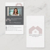 Beruflich Real Anwesen Agent Foto Visitenkarte (Vorne/Hinten)