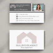Beruflich Real Anwesen Agent Foto Visitenkarte