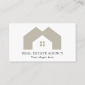 Beruflich Real Anwesen Agent Foto Visitenkarte (Rückseite)
