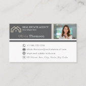 Beruflich Real Anwesen Agent Foto Visitenkarte (Vorderseite)