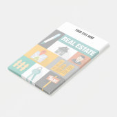 Beruflich Real Anwesen Agent Post-it Klebezettel (angewinkelt)