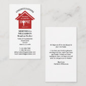 Beruflich REAL ANWESEN AGENT Realtor Visitenkarte (Vorne/Hinten)