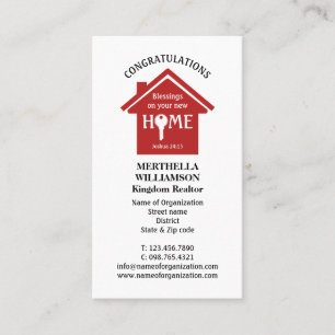 Beruflich REAL ANWESEN AGENT Realtor Visitenkarte