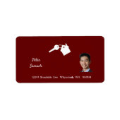 Beruflich Real Anwesen Agent Rücksendeadresse Adressaufkleber (Vorne)