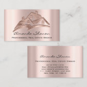 Beruflich Real Anwesen Broker Agent Blush House Visitenkarte (Vorne/Hinten)