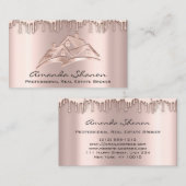 Beruflich Real Anwesen Broker Agent Rose Tropfen Visitenkarte (Vorne/Hinten)