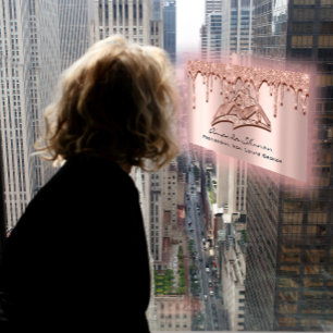 Beruflich Real Anwesen Broker Agent Rose Tropfen Visitenkarte