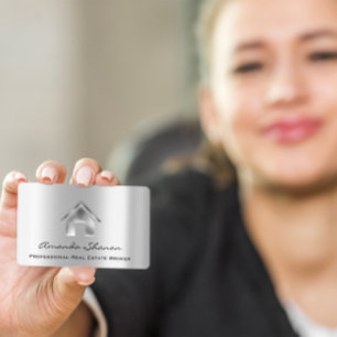 Beruflich Real Anwesen Broker Agent Silver Sell Visitenkarte
