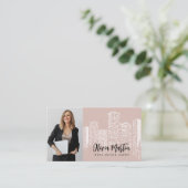 Beruflich Real Anwesen | Foto QR Visitenkarte (Stehend Vorderseite)