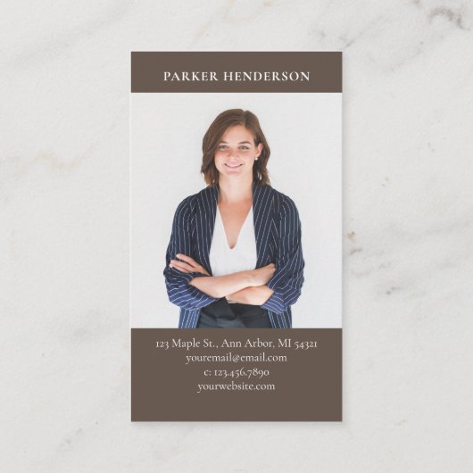 Beruflich Real Anwesen Foto Visitenkarte (Rückseite)