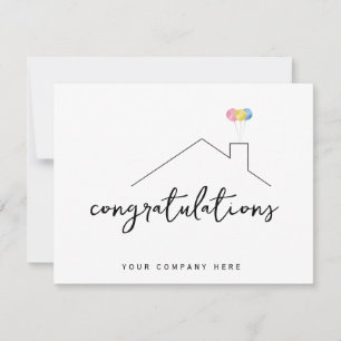 Beruflich Real Anwesen Gratulationen Neue Zuhause Karte