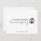 Beruflich Real Anwesen Happy Zuhause Jubiläum Postkarte (Vorne/Hinten)