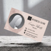 Beruflich Real Anwesen Realtor Rose Gold Foto Visitenkarte