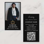 Beruflich Real Anwesen | Vertikales Foto Visitenkarte (Vorne/Hinten)