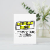 Beruflich Realtor...Joke Postkarte (Stehend Vorderseite)