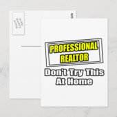 Beruflich Realtor...Joke Postkarte (Vorne/Hinten)