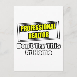 Beruflich Realtor...Joke Postkarte