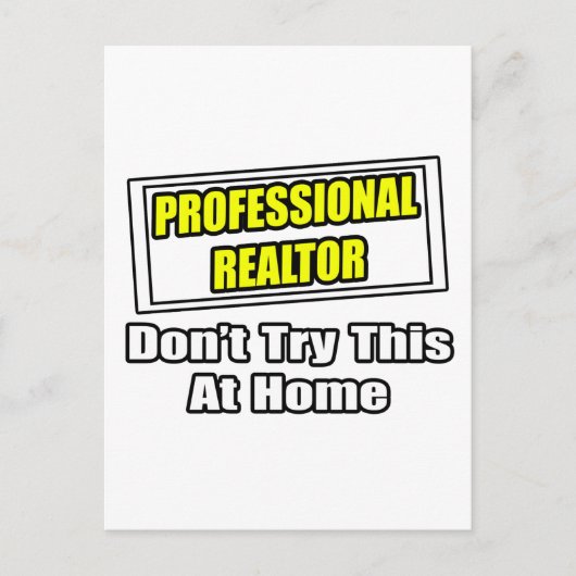 Beruflich Realtor...Joke Postkarte (Vorderseite)