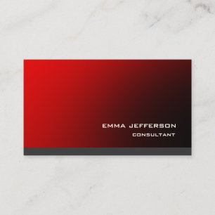 Beruflich Red Gray Trendy Moderne beeindruckend Visitenkarte