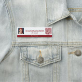 Beruflich Red White Image QR Code Company Namensschild (Beispiel)