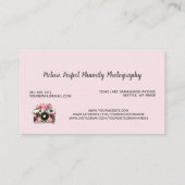 Beruflich rosa Flachbildfotograf Pink Visitenkarte (Rückseite)