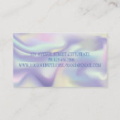 Beruflich rosa Flamingo, holografisch Visitenkarte (Rückseite)