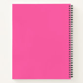 Beruflich-rosa-Monogramm-Erstgeschäft Notizblock (Rückseite)