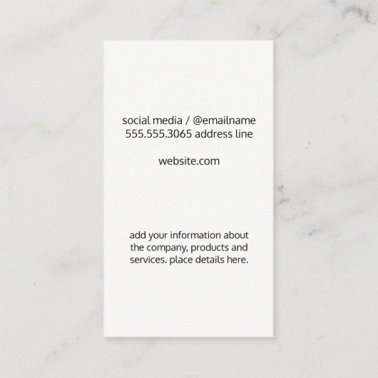 Beruflich / rot visitenkarte (Rückseite)