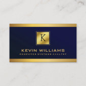 Beruflich Royal Blue Computer System Analyst Visitenkarte (Vorderseite)