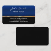 Beruflich Royal Blue System Analyst Visitenkarte (Vorne/Hinten)