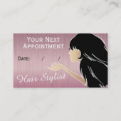 Beruflich Salon Stylist Termine Karten (Vorderseite)