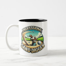 Beruflich Sand Digger - Golf Spaß Zweifarbige Tasse