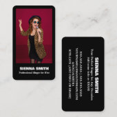 Beruflich Sänger Visitenkarte (Vorne/Hinten)