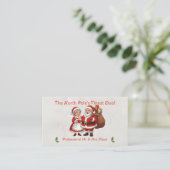 Beruflich Santa Business Card Big Mr.&Mrs Claus Visitenkarte (Stehend Vorderseite)