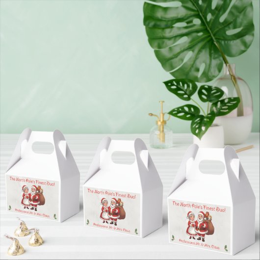 Beruflich Santa Business Card Mr. & Mrs. Claus Geschenkschachtel (Zahlreiche)