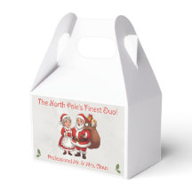 Beruflich Santa Business Card Mr. & Mrs. Claus