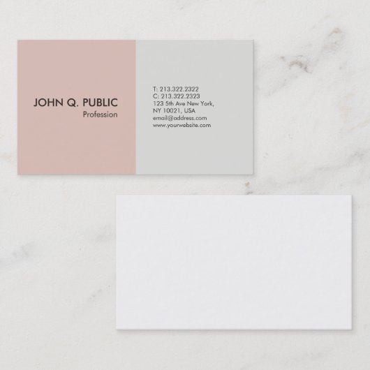 Beruflich schlicht Elegant Moderne UV-Matte Visitenkarte (Vorne/Hinten)