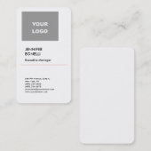 Beruflich schlicht minimalistisch, modern ADD IHR  Visitenkarte (Vorne/Hinten)