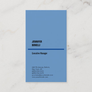 Beruflich schlicht-minimalistisch-modern-blau grau visitenkarte