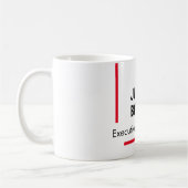 Beruflich schlicht minimalistisch moderner Name Kaffeetasse (Links)