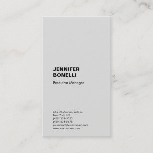 Beruflich schlicht-minimalistisch-moderner Platin- Visitenkarte