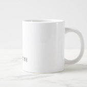 Beruflich Schlicht modern elegant Ihr Name Jumbo-Tasse (Rechts)
