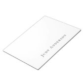 Beruflich Schlicht modern elegant Ihr Name Notizblock (angewinkelt)