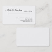 Beruflich Schlicht modern Minimalistisch einfach Visitenkarte (Vorne/Hinten)