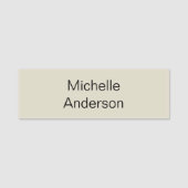 Beruflich Schlicht Moderne Elegante Minimalistisch Namensschild (Vorderseite)