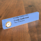 Beruflich Schlicht Moderne Moderne Elegante Blumen Namensplakette (Seite)