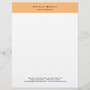 Beruflich Schlicht Moderner Minimalistischer Lette Briefbogen