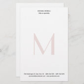 Beruflich Schlicht Modernes Minimalistisches Mit M Briefpapier (Vorne/Hinten)
